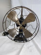 Gorgeous Original Finish 1897 Brass Blade And Cage Sprague Lundell DC Fan. picture