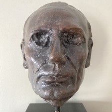 President Abraham Lincoln Bronze Life Mask by Leonard Wells Volk RARE 117/1,500 picture