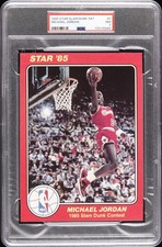 1984-85 STAR SLAM DUNK SUPERS 5X7 #5 MICHAEL JORDAN PSA 7 picture
