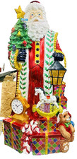 Christopher Radko Santa Room Centerpiece. 5’ Tall x 30