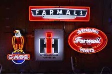5 Neon Sign Farm Tractors Farmall IH Case International Harvestor Barn wall Lamp picture