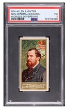 V. RARE 1889 Allen & Ginter LORD STANLEY Rookie NHL Inaugural HOF-er ICE HOCKEY picture