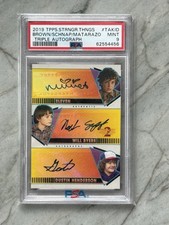 2019 Topps Stranger Things Triple Auto Pop 1 Only One Graded. Holy Grail /10 picture