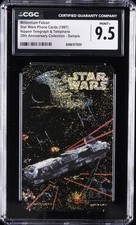 1997 STAR WARS PHONE CARDS 20TH ANNIV. COLLECTION MILLENNIUM FALCON CGC 9.5 picture