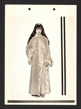 C1931 ANNA MAY WONG LONG HAIR SILK PJ VELVET FUR ROBE EUGENE ROBERT RICHEE PHOTO picture