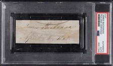 James Buchanan Signed Autographed Cut AUTO PSA/DNA AUTH 15th President USA picture