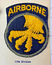 G W Lawrence Collection WW 2 US Army 17th Airborne Division Patch Inv 12-5 picture