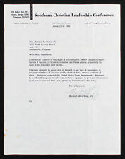 Martin Luther King Jr. Signed 8.5x11 1966 Letter On SCLC Letterhead BAS #AA03721 picture