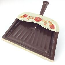 J.V. Reed Dustpan Floral Brown Metal Louisville United States USA 12in S288 picture