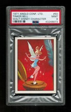 PSA 9 TINKERBELL 1971 Anglo Confectionery Card #50 2nd Highest Grade BEAUTIFUL picture