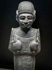 Handmade Ushabti of the boy king TUTANKHAMUN, With unique Carving on it picture