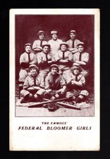 Vintage The Famous Federal Bloomer Girls Baseball Team RPPC Postcard picture