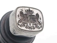 1843 King George V Queen Marie of Hanover Conjugal Royal Arms Armorial Desk Seal picture
