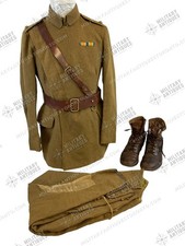 WW1 Canadian Royal Flying Corps Officers Maternity Jacket Boots Pants Groupin... picture