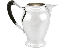Antique Danish Silver Water Jug, Art Nouveau Style, Denmark, 1920s picture