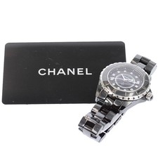 CHANEL H1625 J12 Black Ceramic 33mm Diamond Quartz Women's Watch Date w/Warranty picture