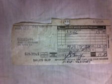 Rare DIAMONDBACK Collectible HARRY LEARY AUTOGRAPH Pier 1 RECEIPT Old School BMX picture