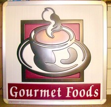 Gourmet foods sign, led, electric, 49-3/8