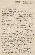 Charles BAUDELAIRE - Signed Autograph Letter. Edgar Poe and Prose Poems. picture