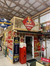 Vintage Sunbeam Bread Little Miss Sunbeam Large Metal Diamond Sign RARE 62”x62” picture