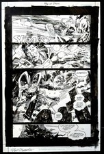 Superman Day Of Doom #4 Page 14 Original Art By Dan Jurgens & Bill Sienkiewicz  picture