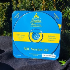 America Online Version 7.0 Promo Disc Vintage Rare 1025 Hours Free Sealed picture