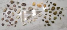 Uncut 25+ Oz Large Gemstone Lot Amythyst ? Citrine Zentron Green Gem Stone Craft picture