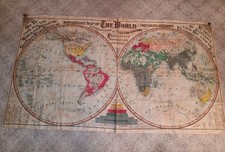 Missionary Map of the World Protestant Missionary Societies August Ohman Cloth picture
