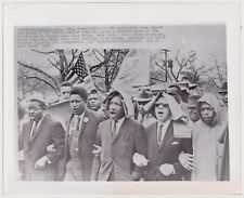 MARTIN LUTHER KING & LEADERS MARCH SELMA ALABAMA 1965 VINTAGE CIVIL RIGHTS photo picture