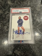 2021 LEVI'S 501 ORIGINALS #3 HAILEY BIEBER AUTOGRAPH PSA AUTHENTIC BALDWIN AUTO picture