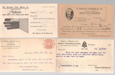 (4 diff.) 1903/1913  ADV~RECEIPT OLD POSTCARDS, ALL TO ROCK ISLAND ILL Co   K441 picture