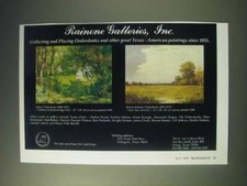 1989 Rainone Galleries Ad - Children in Brackenridge Park by Julian Onderdonk picture
