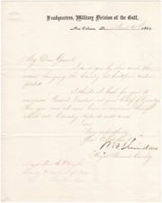 Philip H. Sheridan - Letter Signed - Appoints George A. Custer Chief of Cavalry picture