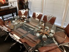 VINTAGE AVIATION AIRPLANE FURNITURE 9-PCS WW2 HIGH FLYING STYLE picture