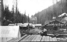 Bridge & Roger's Lumber Camp Taft Montana MT - 11x17 Reprint picture