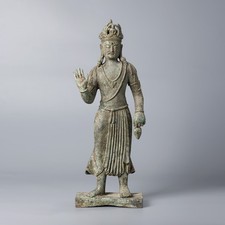 Kashmir or Swat Valley Bronze Bodhisattva, circa 7th–9th Century Style picture