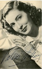 Valerie Hobson - Signed Vintage Cardstock Photograph picture
