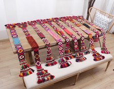 SET of 10 pcs Tassel Hair Dress Belly Dance Uzbek Vintage Fast Shipment 15293 picture