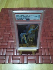 1995 CHAOS Krome Lady Death Trading Card PSA 10 Gem MT Series 2 #84 Sticker  picture