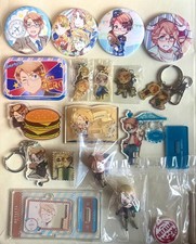 Hetalia America Goods 18 Piece Set Pins Badges Acrylic Keychains Kit picture