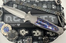 Sharp By Design Custom FULL SIZED Arch Nemesis Titanium Zircuti M390 Dual Edge picture