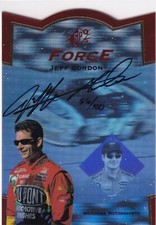 💥 1997 UPPER-DECK SP  SPx FORCE #SF-1 Jeff Gordon 56/100 autograph signed picture