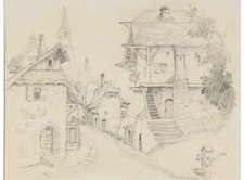 Pinocchio Concept Drawing by Gustaf Tenggren (Walt Disney, 1940) picture