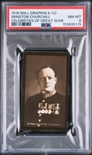 1916 MAJOR DRAPKIN & CO. CELEBRITIES OF GREAT WAR WINSTON CHURCHILL PSA 8 picture