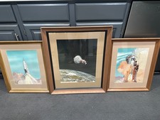 Lot of 3 NASA Photo Renderings Atlas/Centaur, Atlas, Etc. picture