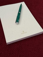 Rolex Exclusive Signature Notebook + Emerald Green Twist Ballpoint Pen Set picture