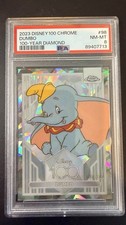2023 Topps Chrome Disney 100 Diamond Anniversary Dumbo /100 PSA 8 picture
