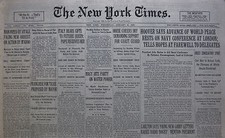 1-1930 January 8 HOOVER SAYS ADVANCE OF WORLD PEACE RESTS ON NAVY CONFERENCE picture