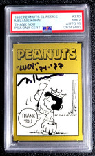 PSA/DNA 7 NM 10 AUTO 1992 PEANUTS CLASSICS MELANIE KOHN / THANK YOU G6976 picture