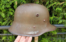 GERMAN HELMET AUSTRO HUNGARIAN HELMET CHINSTRAP M17 WW1 MARKED picture